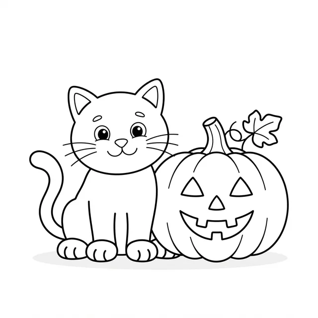 Halloween Coloring Pages for Toddlers & Preschool