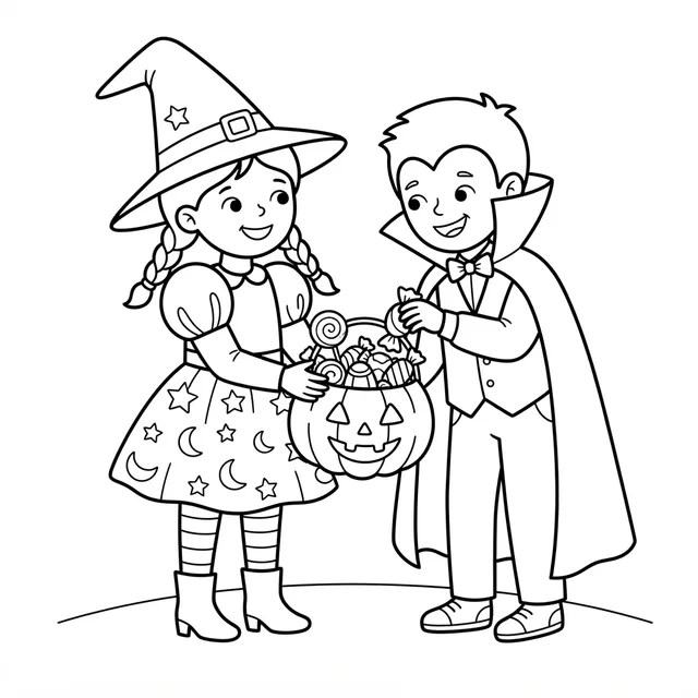 Halloween Coloring Pages for Kids